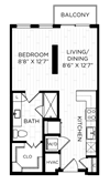 Aura on Lamar E1.1 Floor Plan